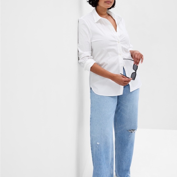 Fitted white button down shirt - Picture 5 of 6